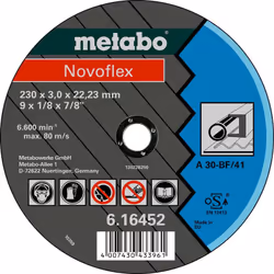 Meules de tronçonnage Novoflex 125x2,5x22,2 acier