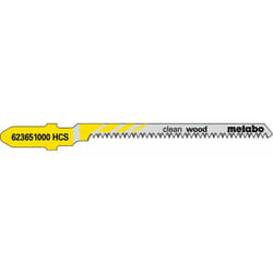 Metabo - 5 lames de scie sauteuse « clean wood » 57/ 1,4 mm (623651000)