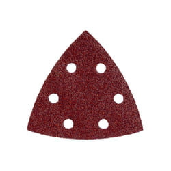 Metabo 5 feuilles abrasives auto-agrippantes 93 x 93 mm, P 100, B+M, pour ponceuse à patin triangulaire (624943000)