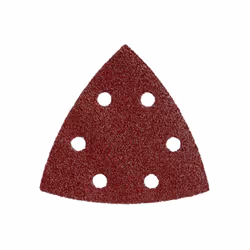 Metabo 5 feuilles abrasives auto-agrippantes 93 x 93 mm, P 180, B+M, pour ponceuse à patin triangulaire (624945000), pâte sab ...