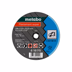 Disque abrasif Metabo FLEXIAMANT SUPER; 125x2,0x22,23 mm