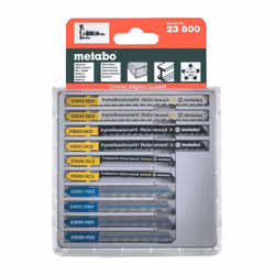 Lot de 10 lames pour scies sauteuses - Pour le bois, le métal, les matieres plastiques - Lames de scie HCS / lames de scie HS ...