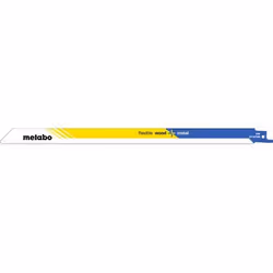 Metabo 631098000, Lames de scie sabre, Métal, Bois, Bimétal, Bleu, Blanc, Jaune, 10-14, 1,8 mm