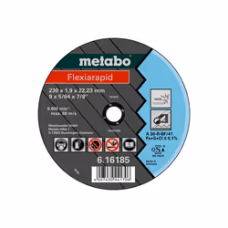 Metabo 616185000, Acier inoxydable, 23 cm, 2,22 cm, 1,9 mm, 6600 tr/min, Metabo