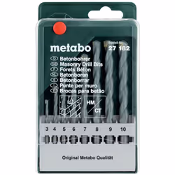 Metabo 627182000, Perceuse, Mèche de perçage pour maçonnerie, Rotation vers la droite, Ciment dur, Pierre naturelle, 130°, Ti ...
