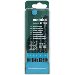 Coffret de forets hss-r, 6 pièces Metabo