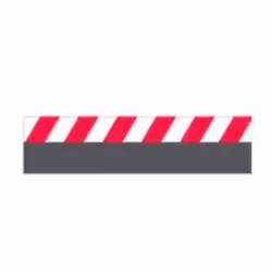 Carrera RC 20560, Ensemble panneau de signalisation, Rouge, Blanc