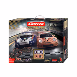 Carrera Double Victory, Ensemble véhicule de course et piste, 10 an(s), Multicolore