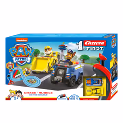 Carrera 20063035, Ensemble véhicule de course et piste, PAW Patrol - On the Double, 3 an(s), Multicolore