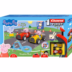 Carrera FIRST Peppa Pig Soopbox Race, Ensemble véhicule de course et piste, 3 an(s), Multicolore