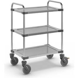 Certeo - frankel kaiserkraft, Chariot à plateaux en inox varithek servo+