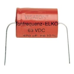 Visaton Electrolytic 470µF différente capacité Rouge Fixed capacitor Cylindrique CC
