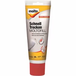 Molto Schnell Trocken Moltofill, Blanc, Prêt à l'emploi, 0,33 kg, Pâte (consistence), Spatule, Béton, Plâtre, Plaque de plâtr ...