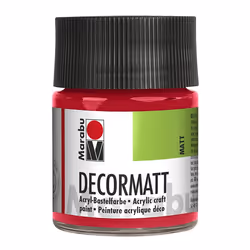 Marabu 14010005031, 50 ml, Rouge, Mat, Bouteille, Résiste aux intempéries