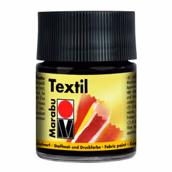 Marabu Textil 073, 50 ml, Noir, Lavable, 1 pièce(s)