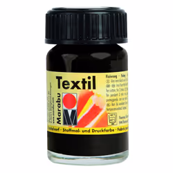 Marabu Textil 073, 15 ml, Noir, Lavable, 1 pièce(s)
