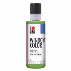 Marabu Window Color fun &amp; fancy, Vert, Peinture acrylique, 80 ml