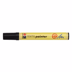 Marabu Textil Painter 073, Noir, Noir, Jaune, Tube, 40 °C, Tissu, 4 mm