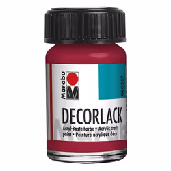 Marabu 11300039032, Rouge, Gloss, 15 ml, Bouteille en verre