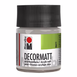 Marabu Decormatt Acryl, Argent, Peinture acrylique, 50 ml