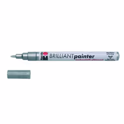 Marabu Brilliant Painter, Argent, Multicolore, 1 couleurs, Multicolore, Pointe fine, Tube