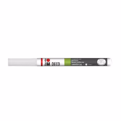 Marabu Deco Painter, Blanc, Blanc, 1 couleurs, Tube, 1 mm, 2 mm