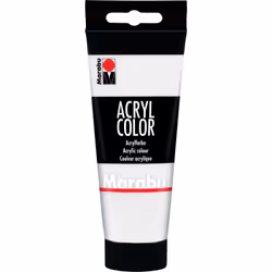 Marabu 12010050070, 100 ml, Blanc, Satin, Tube, Imperméable
