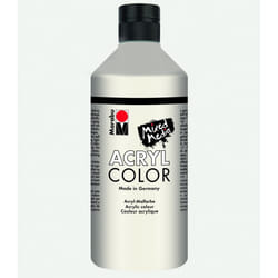 Marabu 12010075070 peinture acrylique 500 ml Blanc Bouteille