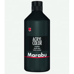 Marabu 12010075073 peinture acrylique 500 ml Noir Tube