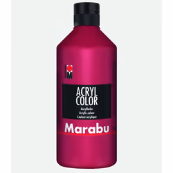 Marabu 12010075032, 500 ml, Rouge, Satin, Tube, Imperméable