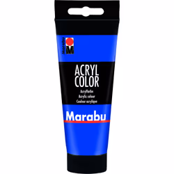Marabu 12010050055, 100 ml, Bleu, Satin, Tube, Imperméable