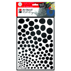 Marabu Growing Dots Noir, Blanc Polyester Pochoir art