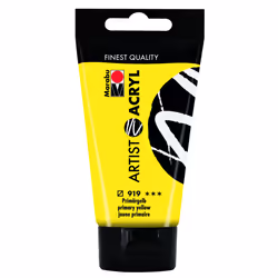 Marabu 12200002919, 75 ml, Jaune, Tube, Imperméable