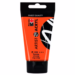 Marabu 12200002922, 75 ml, Orange, Tube, Imperméable