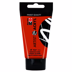 Marabu 12200002937, 75 ml, Rouge, Tube, Imperméable