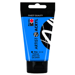 Marabu 12200002956 peinture acrylique 75 ml Cyan Tube