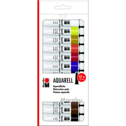 Marabu 1211000000200 peinture à l'eau Multicolore 12 ml Tube 12 pièce(s)