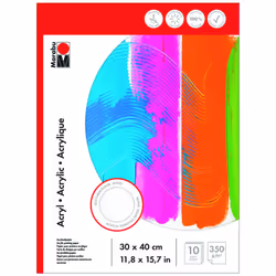Marabu 1612000000013, Satin, Papier à lettres, 360 g/m², 10 feuilles