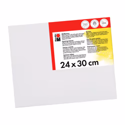 Marabu 1620000000240, Peint, Toile pré-étirée, Blanc, Coton, 280 g/m², 240 mm