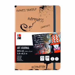 Marabu 1612000000100, Mat, Papier à lettres, 180 g/m², 72 feuilles