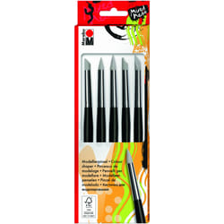 Marabu 0173000000020 façonneur de couleurs Silicone Biseau/Point/Incliné Noir Bois