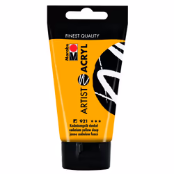 Marabu 12200002921, 75 ml, Jaune, Tube, Imperméable