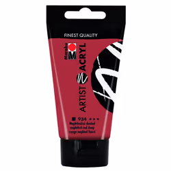 Marabu 12200002934, 75 ml, Rouge, Tube, Imperméable