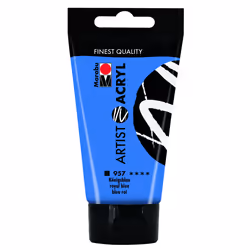 Marabu 12200002957, 75 ml, Bleu, Tube, Imperméable