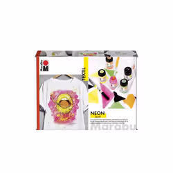 Marabu 1711000000080, Vert, Orange, Rose, Jaune, Peinture pour textile, 15 ml, 4 pièce(s)