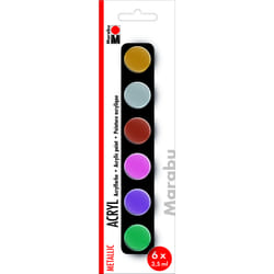 Marabu Acryl Metallic Peinture acrylique 3,5 ml 6 pièce(s)
