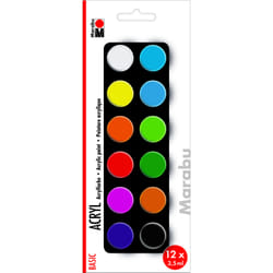 Marabu Acryl Basic Peinture acrylique 3,5 ml 12 pièce(s)