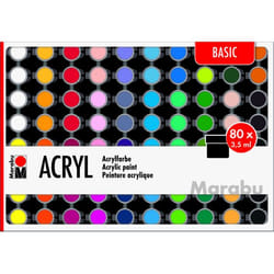 Marabu Acryl Basic Peinture acrylique 3,5 ml 80 pièce(s)