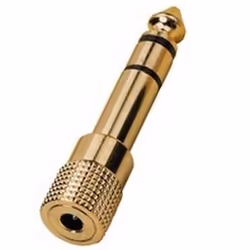 Monacor HA-37G, 3.5mm, 6,3 mm, Or