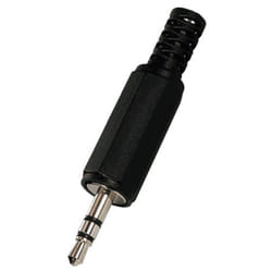 Monacor PG-203P connecteur de fils 3.5 mm plug Noir